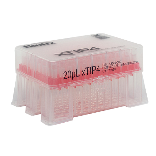 20μL Racked Filter  Sterile Pipette Tips – Pure Resin  xTIP Rainin LTS and xPIPETTE Compatable