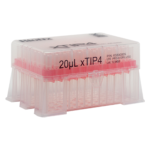 20μL Racked  Sterile Pipette Tips – Pure Resin  xTIP Rainin LTS and xPIPETTE Compatable