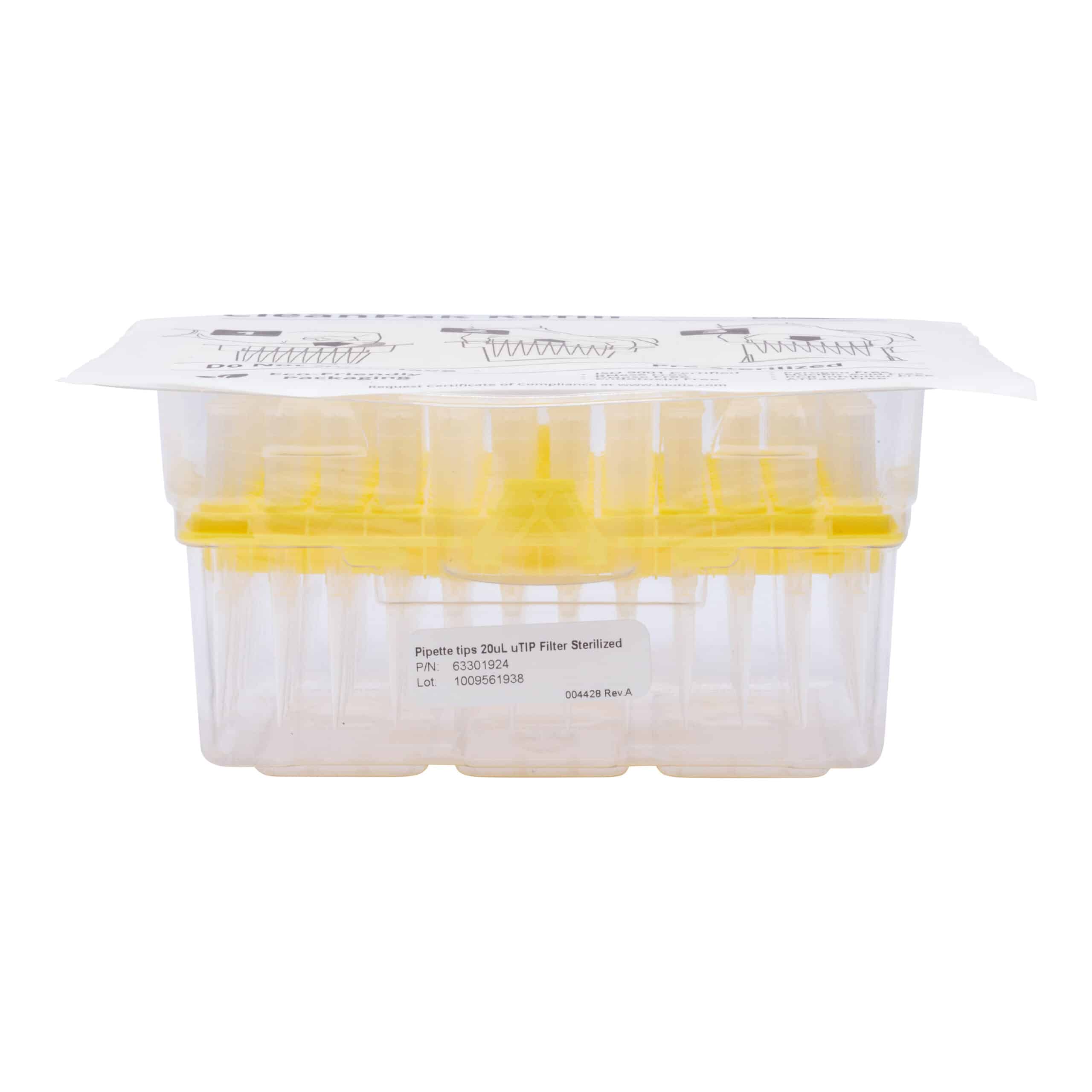 20μL Sterile Filter Pipette Tip Reload – Pure Resin uTIP Universal Fit