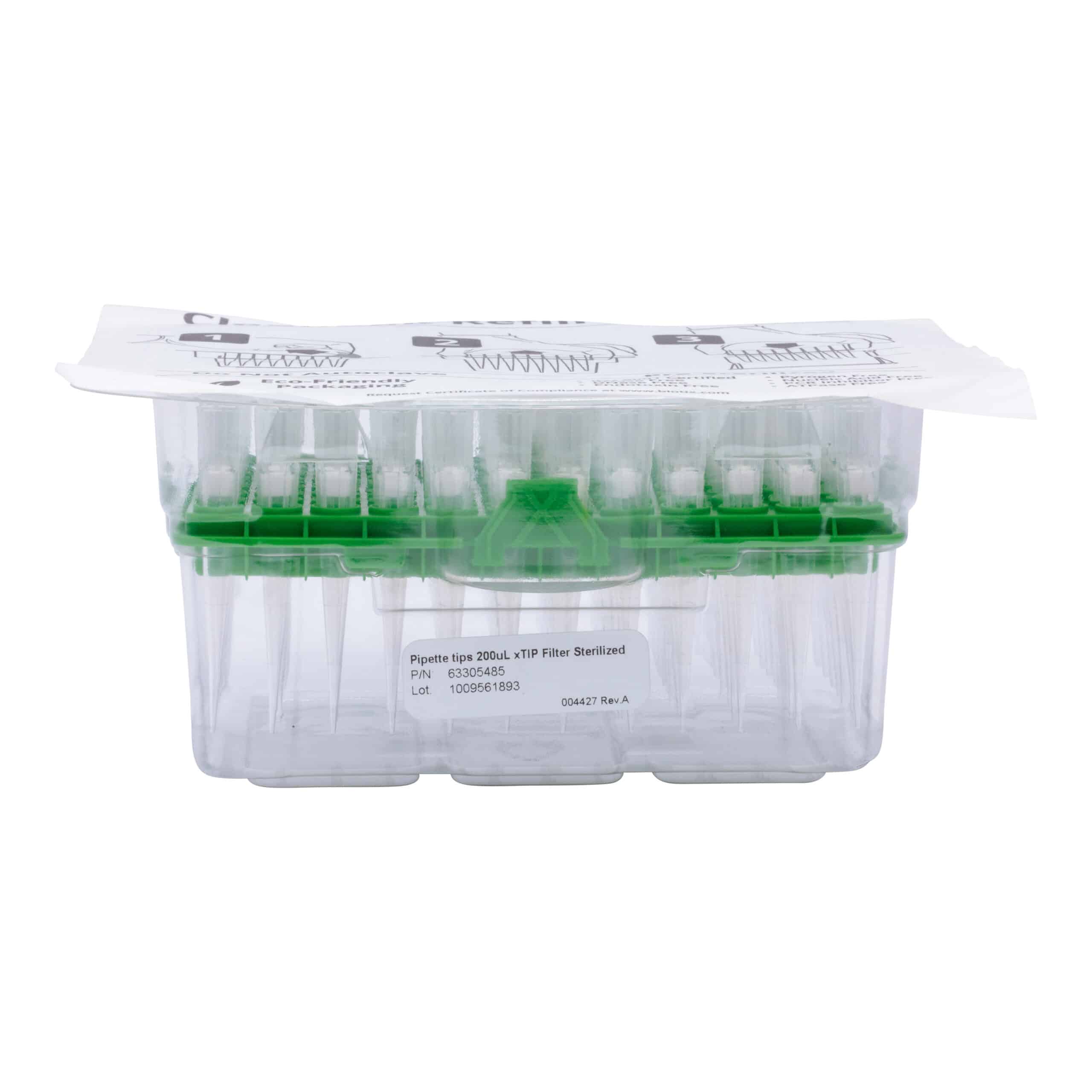 200μL Sterile Filter Pipette Tip Reload – Pure Resin  xTIP Rainin LTS and xPIPETTE Compatable