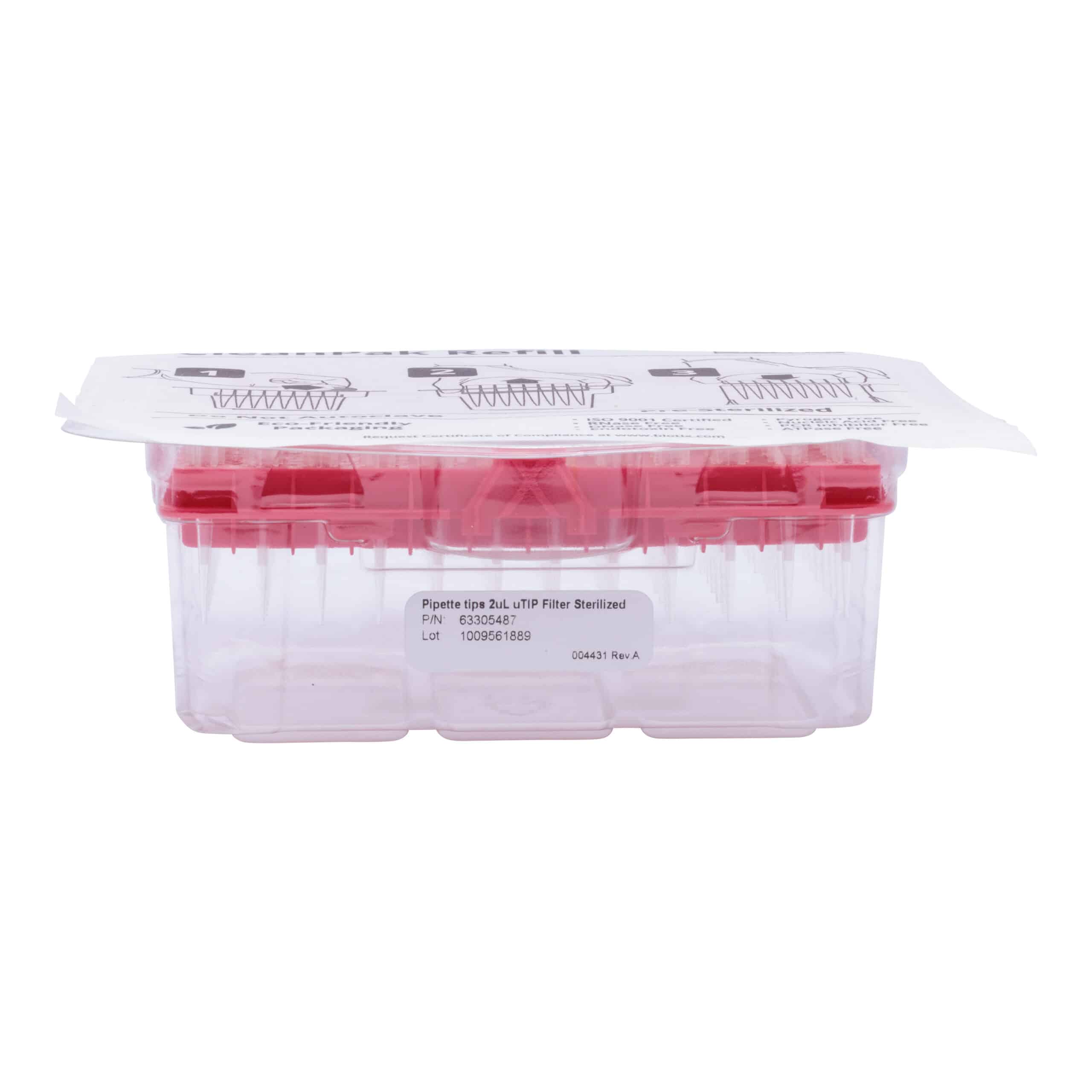 2μL Filter Sterile Pipette Tip Reload – Biotix Pure Resin uTIP Universal Fit