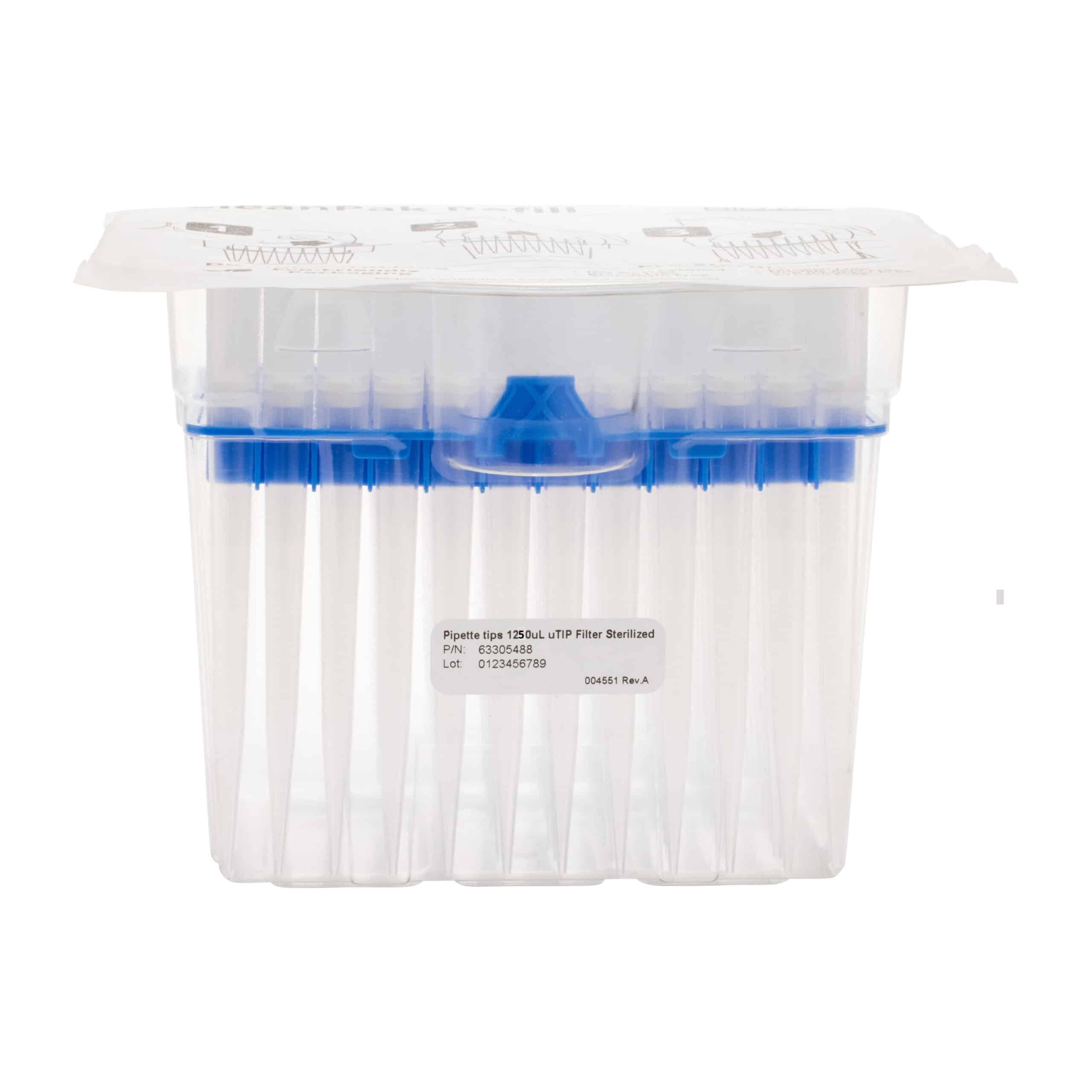 1250μL Sterile Filter Pipette Tip Reload – Pure Resin uTIP Universal Fit